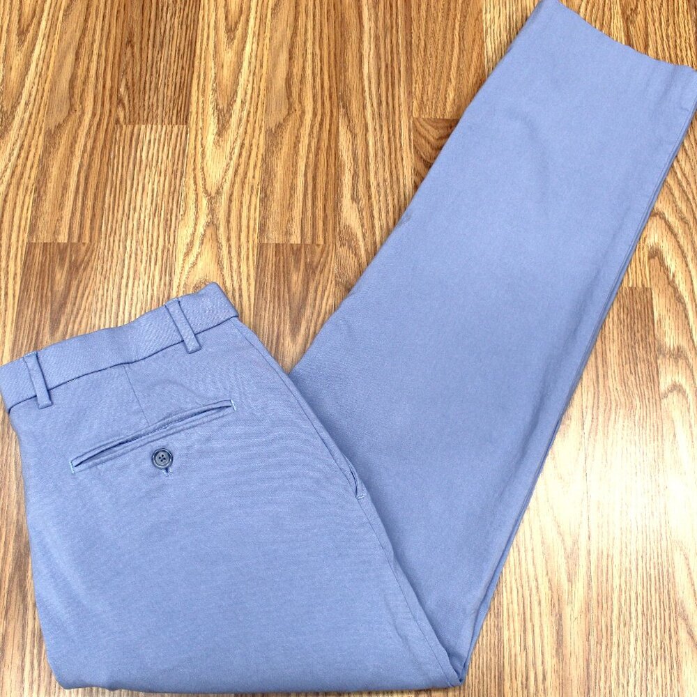 33x30 TOMMY HILFIGER REGULAR FIT PANTS RAYON/NYLON/SPANDEX LIGHT BLUE